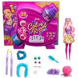 Mattel Barbie Color Reveal Glitzer! Haarwechsel Puppe Glitzerpink mit 25 Überraschungen