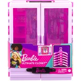 Mattel Barbie Kleiderschrank, Puppenmöbel rosa/weiß