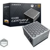Montech CENTURY II 850, PC-Netzteil silber, 1x 12-Pin High Power GPU, 4x PCIe, Kabelmanagement, 850 Watt