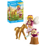 PLAYMOBIL 71844 Magic Unicorns: Goldenes Einhornfohlen mit Fee, Konstruktionsspielzeug 