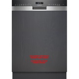 Siemens SN55ZS07CE IQ500, Spülmaschine edelstahl (gebürstet)/schwarz, 60 cm, Home Connect