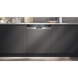 Siemens SN55ZS07CE IQ500, Spülmaschine edelstahl (gebürstet)/schwarz, 60 cm, Home Connect