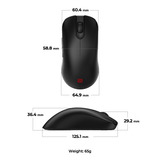 Zowie FK2-DW, Gaming-Maus schwarz, Größe M