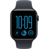 Apple Watch SE 3, Smartwatch schwarz, 44 mm, Sportarmband Navyblau S/M