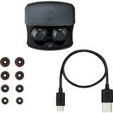 Audio-Technica ATH-CKS50TWBK, Kopfhörer schwarz, Bluetooth, USB-C, IPX4