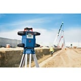 Bosch Akku-Rotationslaser GRL 600 CHV Professional, 18Volt, mit Halterung blau, Akku ProCORE18V 4,0Ah, Koffer, rote Laserlinie