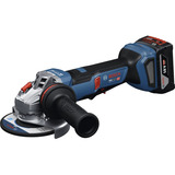 Bosch Akku-Winkelschleifer GWS 18V-11PS Professional solo, 18Volt blau/schwarz, ohne Akku und Ladegerät, Zusatzhandgriff, in L-BOXX