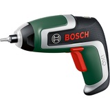 Bosch Akkuschrauber IXO 7 Bit-Set 3,6Volt grün/schwarz, Li-Ionen Akku 2,0Ah, 32-teiliges Schrauberbit-Set