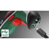Bosch Akkuschrauber IXO 7 Bit-Set 3,6Volt grün/schwarz, Li-Ionen Akku 2,0Ah, 32-teiliges Schrauberbit-Set