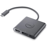 Dell Adapter USB-C > HDMI + DisplayPort, mit Power Pass-Through schwarz