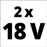 EINHELL Akku Power-X-Change Plus TWIN-PACK 18Volt 5,2Ah rot/schwarz, 2 Stück, ohne Ladegerät