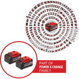 EINHELL Akku Power-X-Change Plus TWIN-PACK 18Volt 5,2Ah rot/schwarz, 2 Stück, ohne Ladegerät