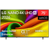 LG 75NU800B6LA.AEEQ, LED-Fernseher 190 cm (75 Zoll), schwarz, UltraHD/4K, Triple Tuner