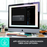 Logitech MX Keys Combo for Business Gen 2, Desktop-Set graphit, DE-Layout, Scissor-Switch, Logi Bolt, Bluetooth, kompatibel mit PC/Mac/iPad/Android