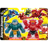 Moose Toys Heroes of Goo Jit Zu - Stretch Strikers S11 Vs Pack Sir Thrashalot Vs Barbarian Redback, Spielfigur 