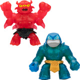 Moose Toys Heroes of Goo Jit Zu - Stretch Strikers S11 Vs Pack Sir Thrashalot Vs Barbarian Redback, Spielfigur 