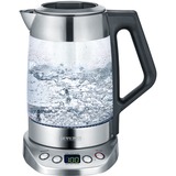 Severin Glas Tee- und Wasserkocher Deluxe WK 3479 edelstahl/schwarz, 1,7 Liter