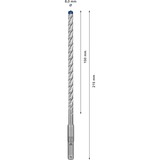 Bosch Expert Hammerbohrer SDS-plus-7X, Ø 8mm, 30 Stück Arbeitslänge 150mm