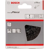 Bosch Topfbürste Clean for Metal, Ø 70mm 0,3mm Stahldraht, M14, für Winkelschleifer
