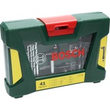 Bosch V-Line Bohrer- und Bit-Set, 41-teilig, Bit-Satz grün, mit Winkelschrauber