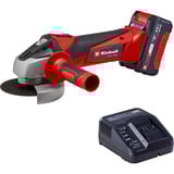 EINHELL Power X-Change Akku-Winkelschleifer TC-AG 18/115 Li Kit, 18Volt rot/schwarz, Li-Ion-Akku 4,0Ah