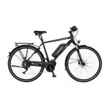 FISCHER Fahrrad Viator ETH 1861 (2023), Pedelec schwarz (matt), 28", 55 cm Rahmen