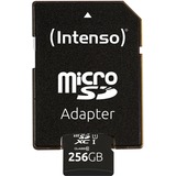 Intenso Premium 256 GB microSDXC, Speicherkarte schwarz, UHS-I U1, Class 10