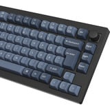 Keychron V1 Max, Gaming-Tastatur schwarz/blaugrau, ES-Layout, Gateron Jupiter Red, Hot-Swap, RGB