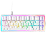 NZXT FUNCTION Elite MiniTKL, Gaming-Tastatur weiß, US-Layout, NZXT Swift