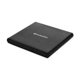 Verbatim External Slimline CD/DVD Writer, externer DVD-Brenner schwarz