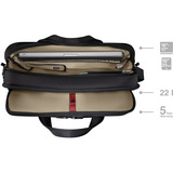 Wenger Meteor Brief 16” - 17'' , Notebooktasche schwarz, bis 43,2 cm (17")