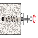 fischer Turbo Porenbetondübel FTP K 6 hellgrau, 25 Stück