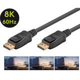 goobay Kabel DisplayPort 1.4 Stecker > DisplayPort Stecker schwarz, 1 Meter, 8K