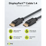 goobay Kabel DisplayPort 1.4 Stecker > DisplayPort Stecker schwarz, 1 Meter, 8K