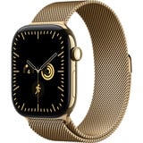 Apple Watch Series 12, Smartwatch Titan Gold, 46 mm, Milanaise Armband Brillantgold, S/M, Cellular