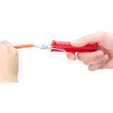 Digitus Abisolierwerkzeug DN-94001-1 für Datenkabel , Abisolier-/ Abmantelungswerkzeug rot, bis zu AWG 24