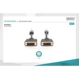 Digitus Anschlusskabel DVI > DVI schwarz, 5 Meter