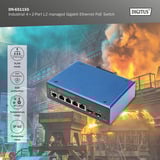 Digitus Industrieller 8+2-Port L2 managed Gigabit Ethernet, Switch 