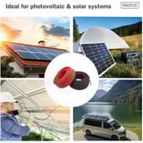 Digitus Solarkabel Verlängerung Ø 6mm² PV 1.500Volt 2x 15 Meter - 1x rot, 1x schwarz, MC4-Stecker / -Buchse