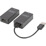 Digitus USB 1.1 CAT Extender-Set, 45 Meter, USB-Extender schwarz, Sendeeinheit + Empfängereinheit