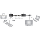 Digitus USB 1.1 CAT Extender-Set, 45 Meter, USB-Extender schwarz, Sendeeinheit + Empfängereinheit