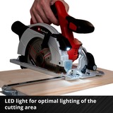EINHELL Akku-Handkreissäge TE-CS 18/165-1 Li-Solo, 18Volt rot/schwarz, ohne Akku und Ladegerät