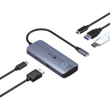 ICY BOX IB-DK4081-SO, Dockingstation aluminium, PD, HDMI, USB-C, USB-A