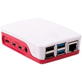Joy-IT Gehäuse für Raspberry Pi 4 B weiß/rot, für Raspberry Pi 4 B