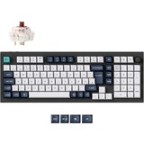 Keychron Q5 Max, Gaming-Tastatur schwarz/mehrfarbig, DE-Layout, Gateron Jupiter Brown, Hot-Swap, Aluminiumrahmen, RGB