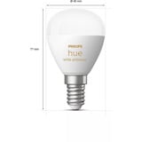Philips Hue White Ambiance E14 - Smarte Lampe Tropfenform - 470, LED-Lampe 