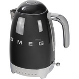 SMEG 50's Style Wasserkocher KLF04BLEU schwarz (glänzend), 2.400 Watt, 1,7 Liter, 7 Tassen