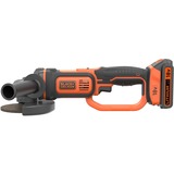 BLACK+DECKER Akku-Winkelschleifer BCG720M1, 18Volt schwarz/orange, Li-Ionen Akku 4Ah