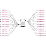 Digitus Glasfaser Universal Breakout Kabel, Duplex, LC/UPC Stecker, Multimode OM4 schwarz, 50 Meter, vorkonfektioniert