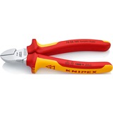 KNIPEX Seitenschneider 70 06 160, Schneid-Zange rot/gelb, Länge 125mm